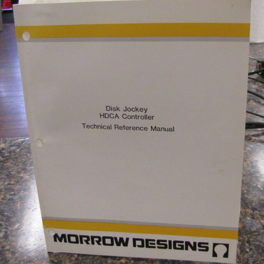 Vintage Morrow Designs Disk Jockey HDCA Controller Technical Reference Manual