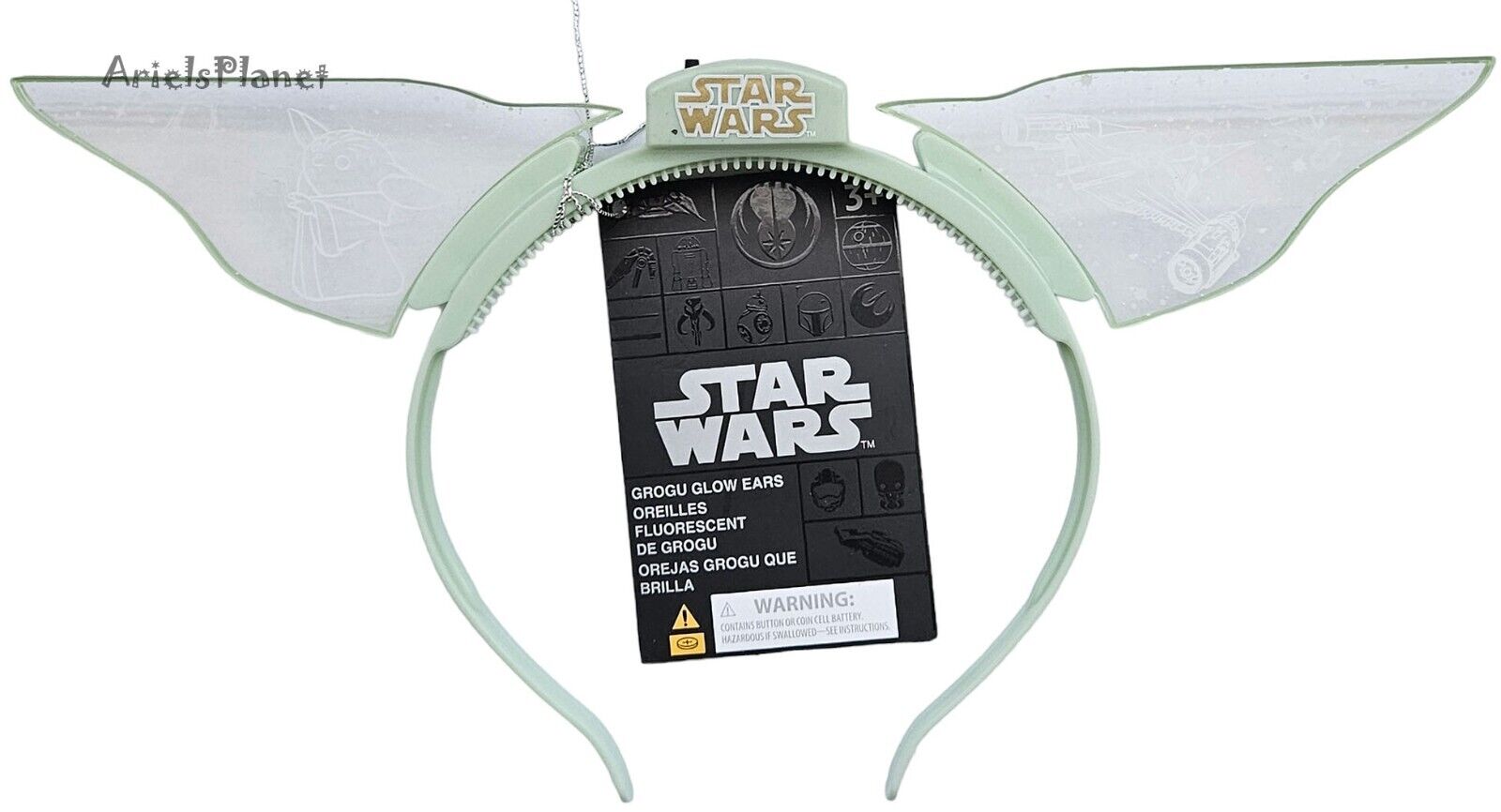 2024 Disney Parks Star Wars The Mandalorian's Grogu Light-Up Headband Ear