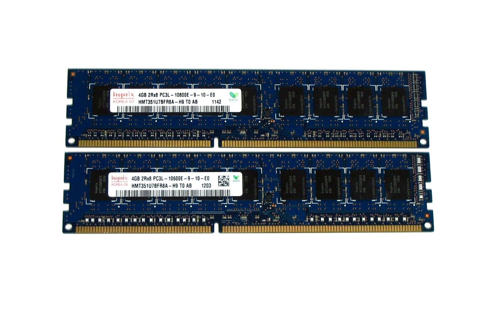 Hynix 8GB 2x4GB PC3L-10600E ECC DDR3 UDIMM Memory Server Workstation HP Dell IBM