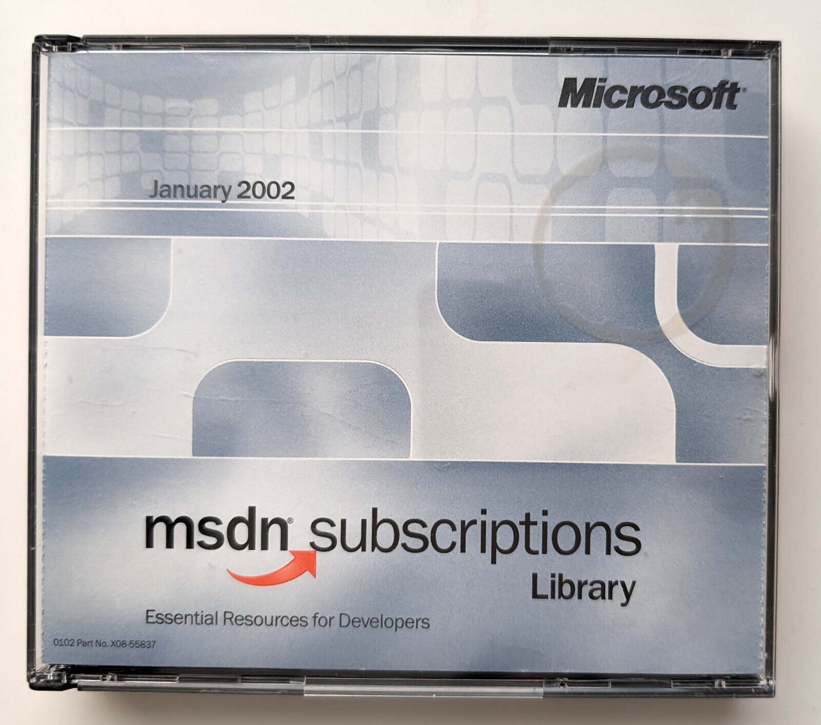 Original RARE VINTAGE Microsoft MSDN Subscriptions Library January 2002 w/CASE