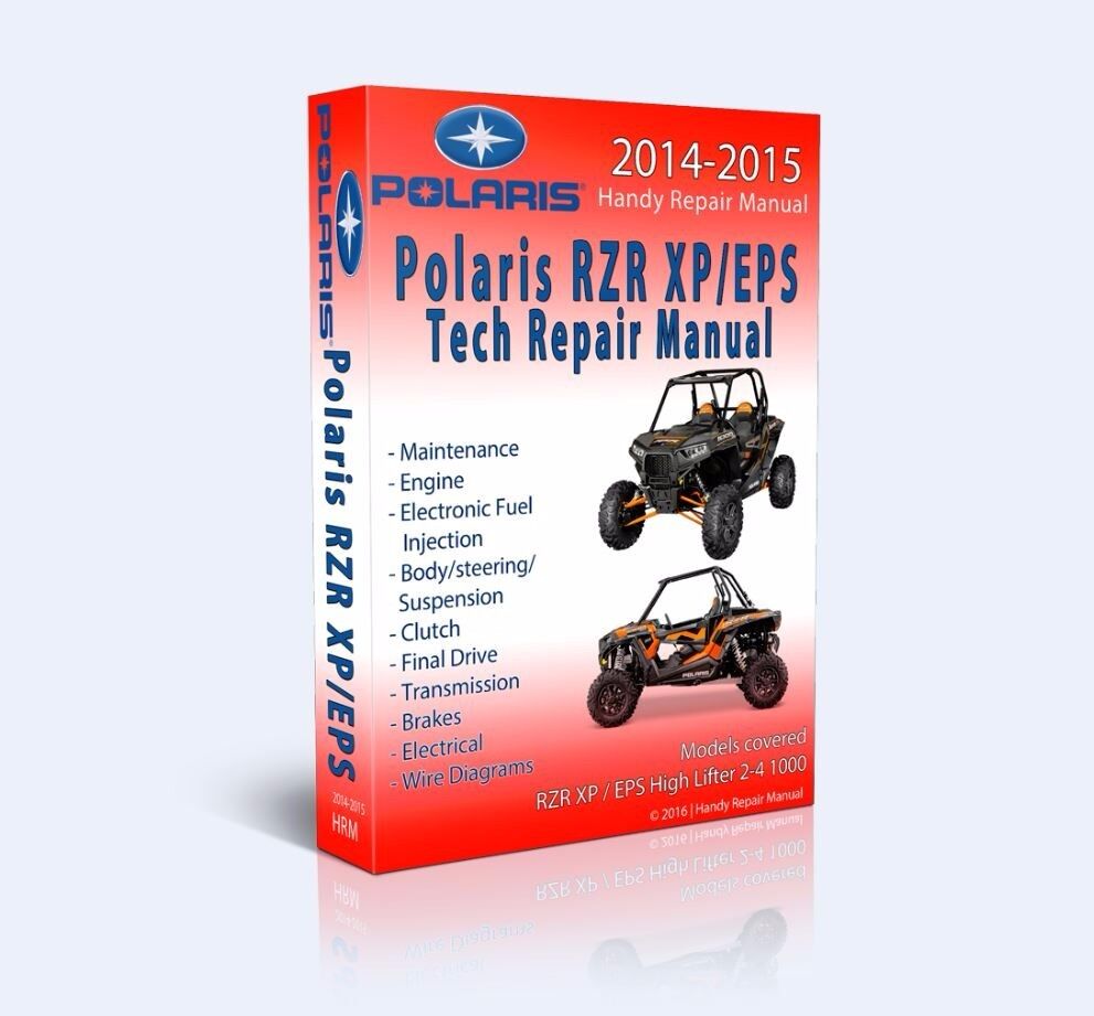BEST - Polaris RZR 1000 EPS XP 2 4 Full Service Repair Shop Manual CD 2014 2015