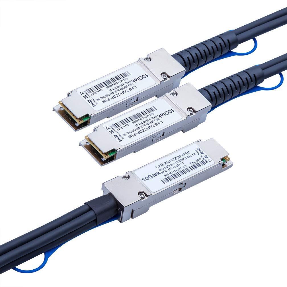 100GbE QSFP28 to 2x 50GbE ETH DAC Breakout Cable for Mellanox MCP7H00-G01A 1.5M