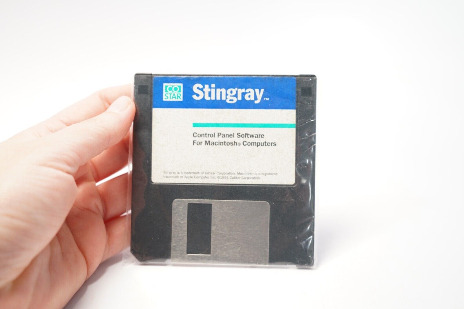 Vtg 1991 CoStar Stingray Control Panel Software Apple Macintosh Mac Floppy Disk