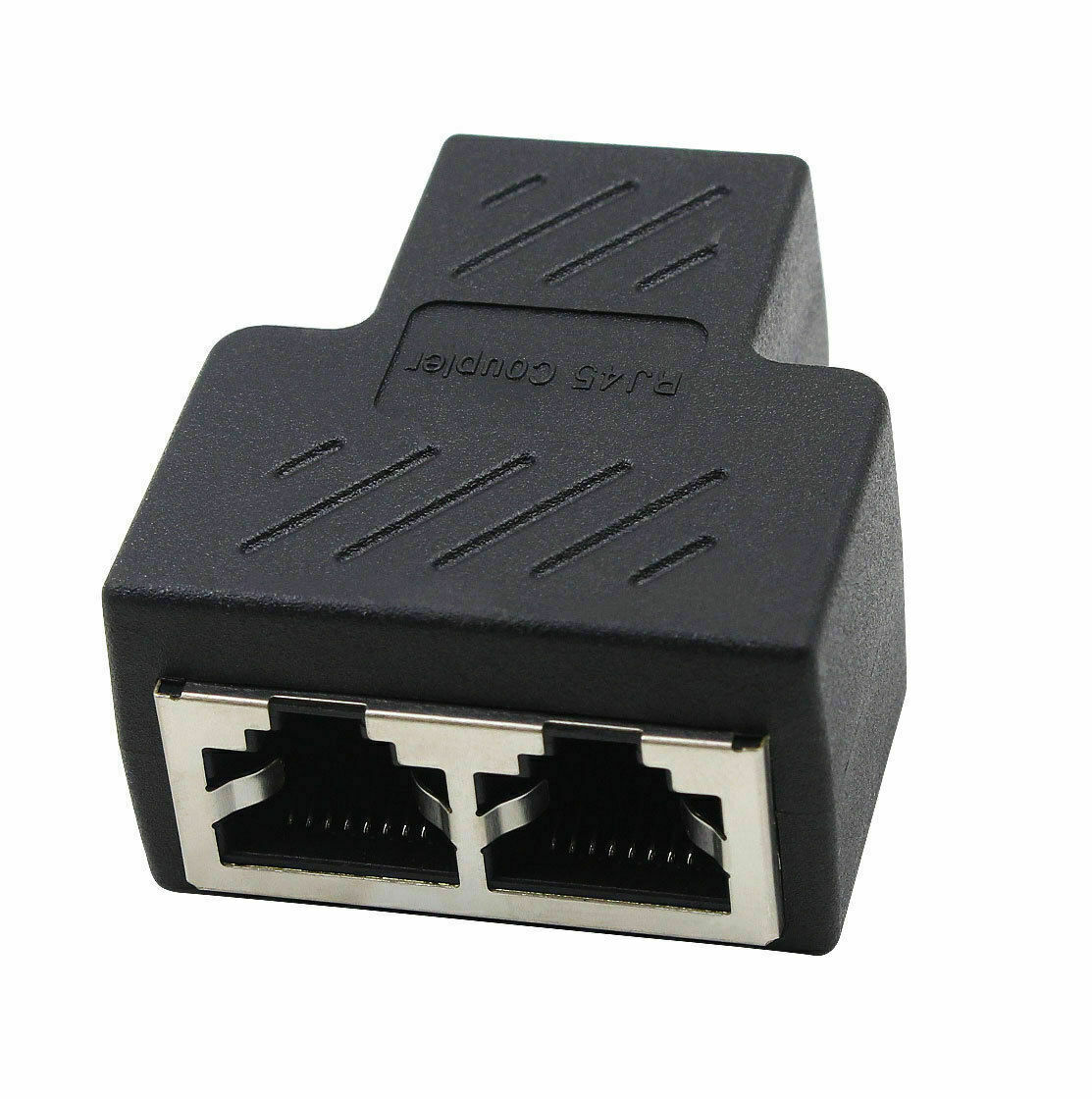 1-10X RJ45 Splitter Connector 1-2 Ways Dual Female CAT5/6/7 LAN Ethernet Cable