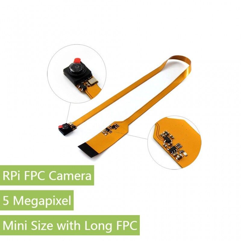 Raspberry Pi Camera Mini Size With Long FPC 5MP OV5647 for Pi A+/B+/2B/3B/3B+/4B