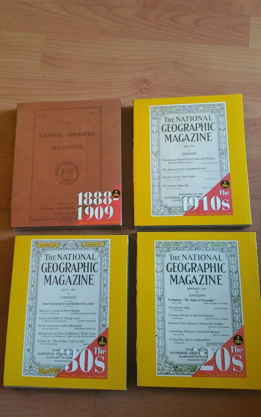 National Geographic Magazine CD-ROM 1888-1909 1910 1920 1930  Set