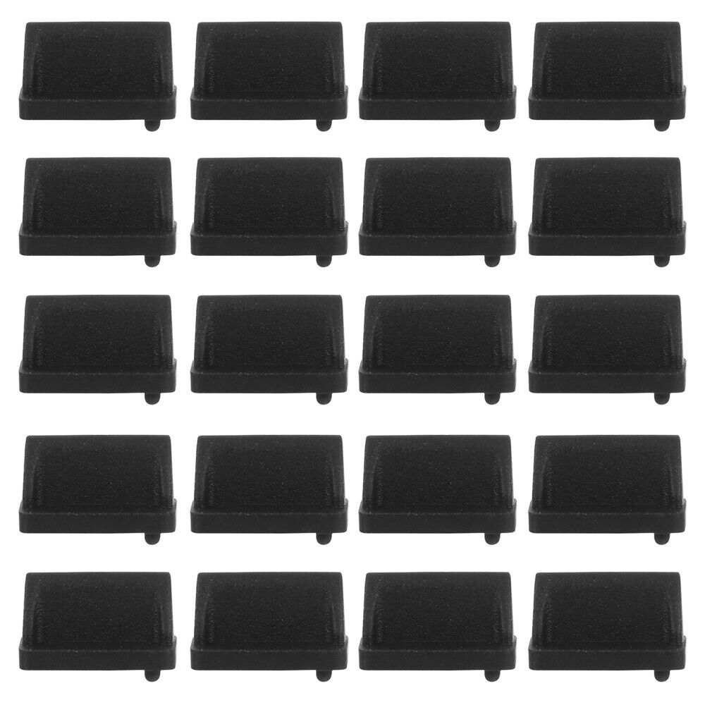 20PCS Black USB Port Cover - Keep Your USB Ports Clean and Functional