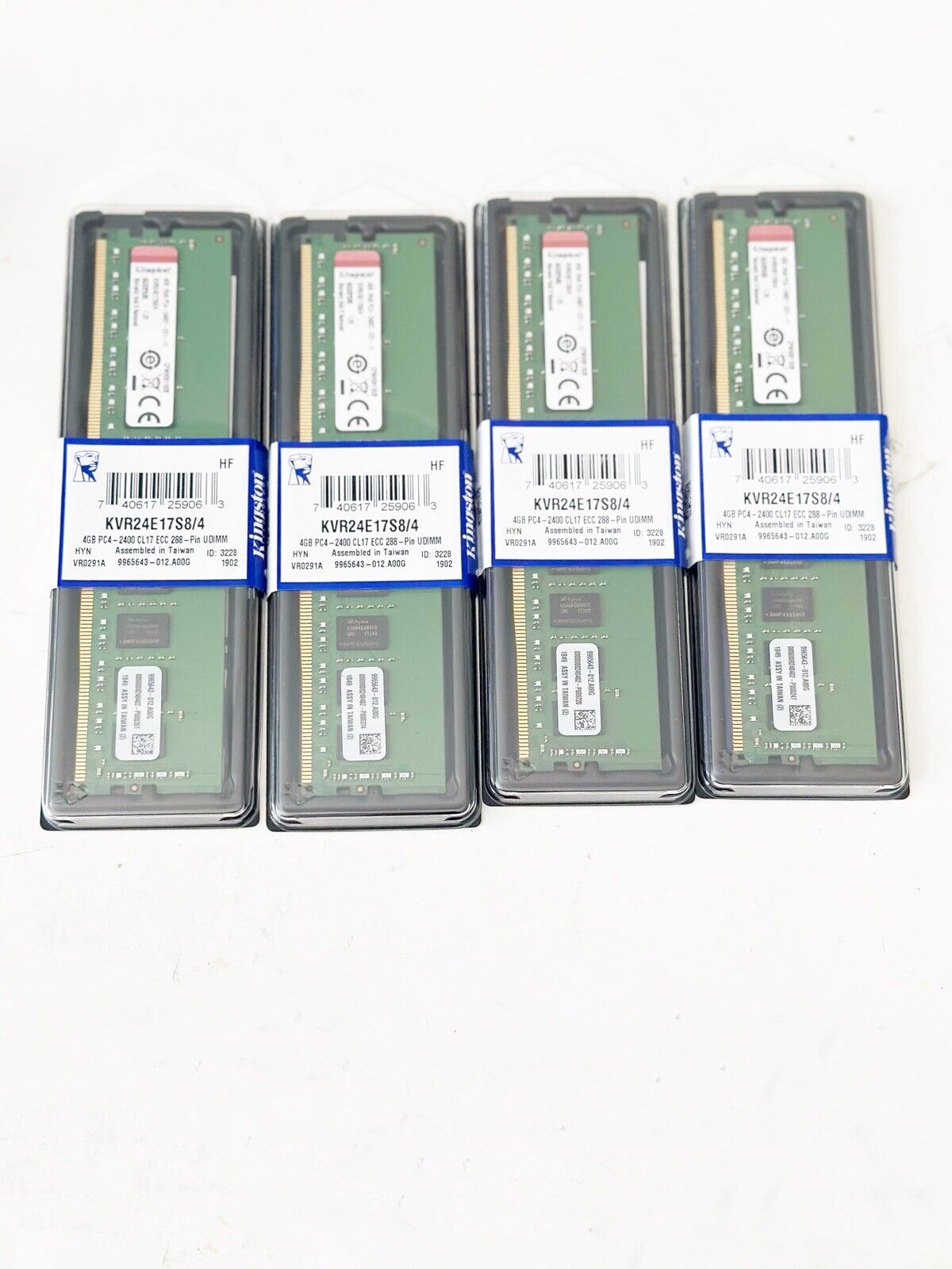 Kingston KVR24E17S8/4 16GB (4x8GB) DDR4-2400 CL17 ECC 288-Pin MEMORY RAM
