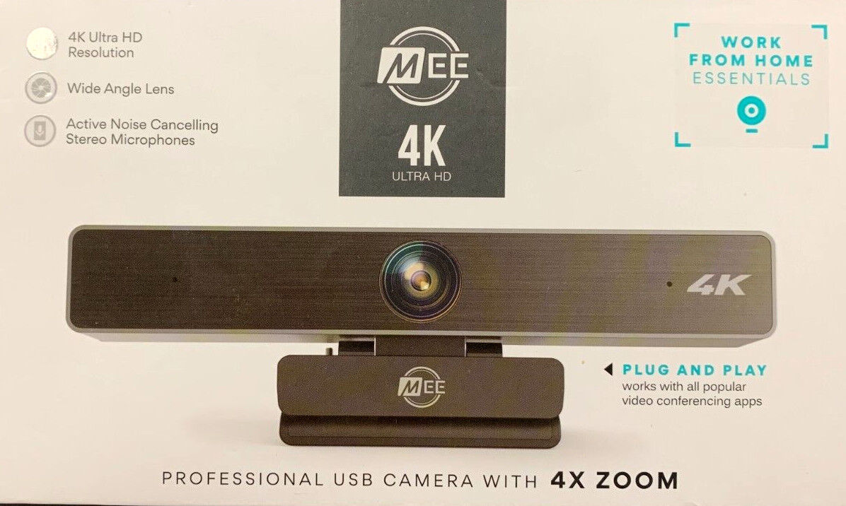 MEE audio 3840 x 2160 Webcam with 4x Zoom and ANC Microphone C11Z