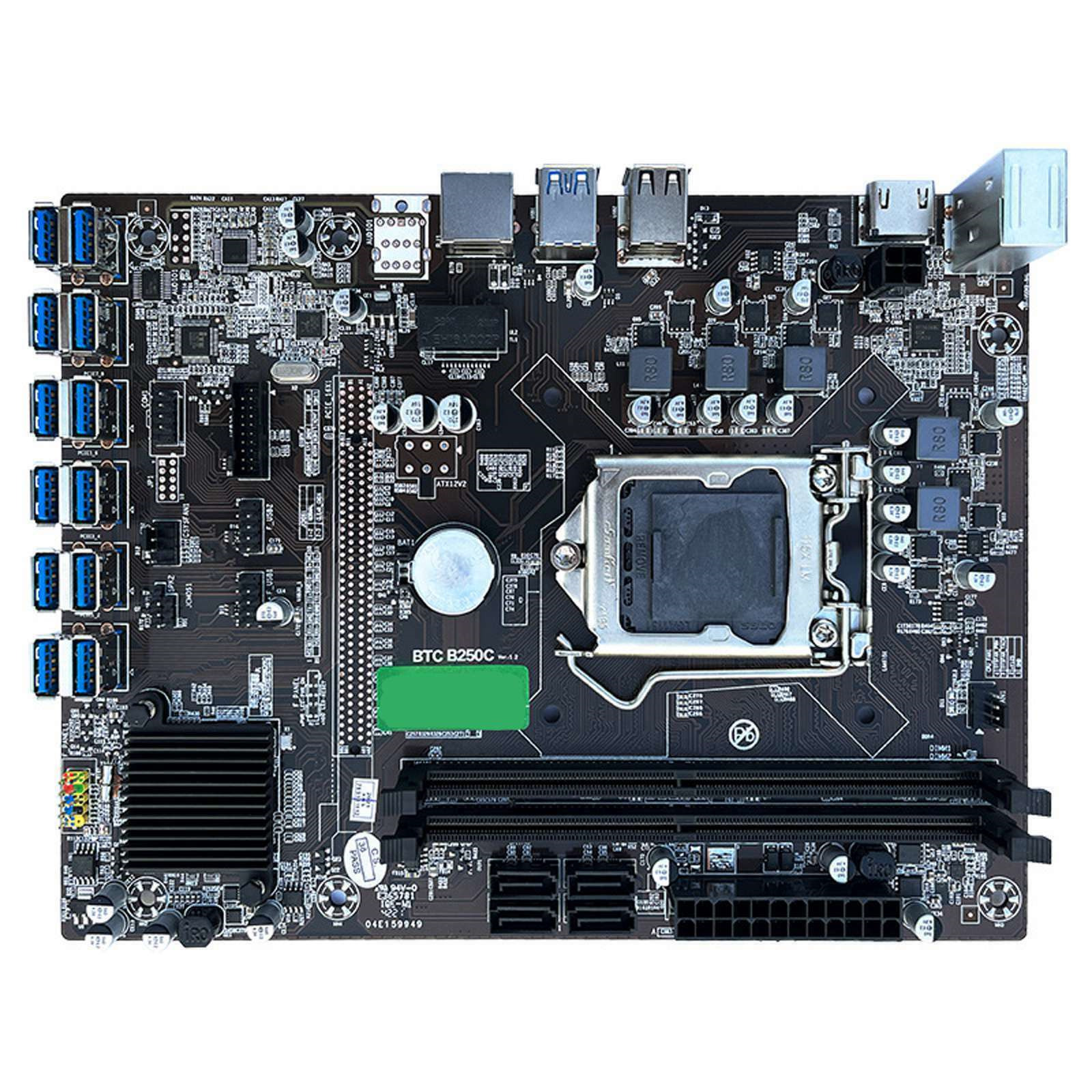 B250C-BTC PCI Express DDR4 Computer Miner Motherboard for LGA1151 Gen6/7 Mining
