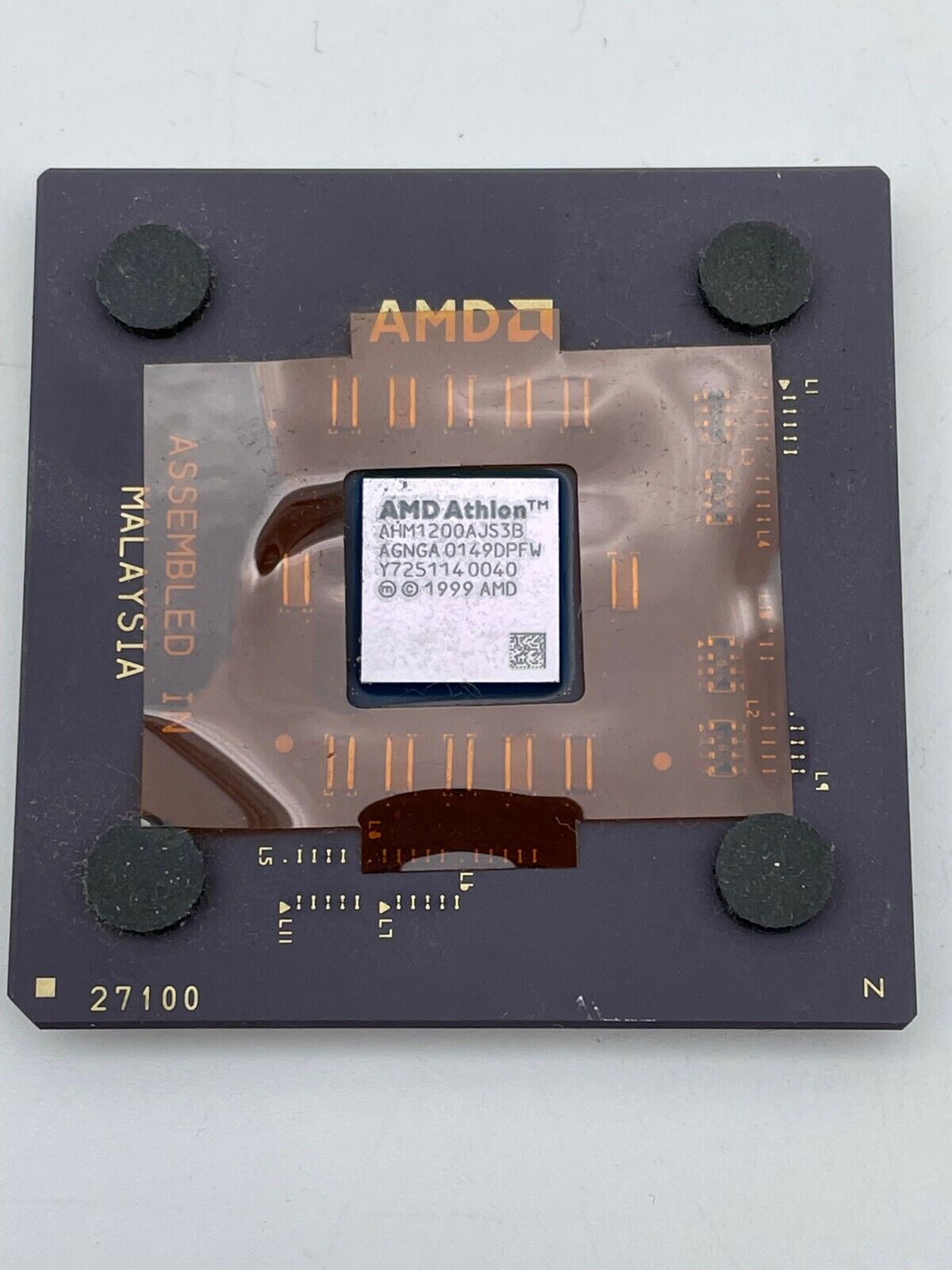 Vintage Ceramic AMD Mobile Athlon 4 1200 (AHM1200AJS3B) Socket A CPU Processor