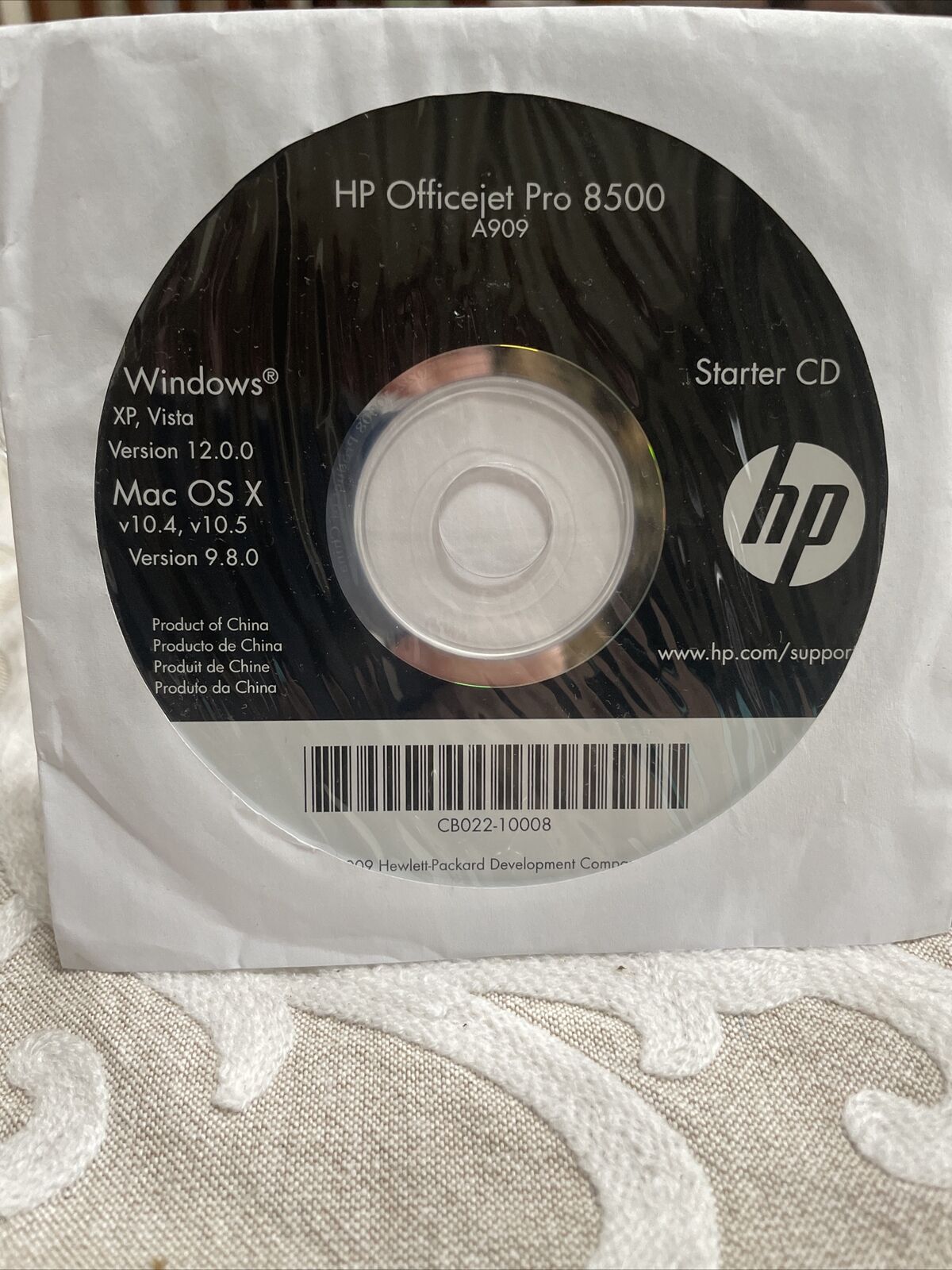 HP Officejet Pro 8500 A909 CD Installer Windows XP, Vista & Mac OS X CD Software