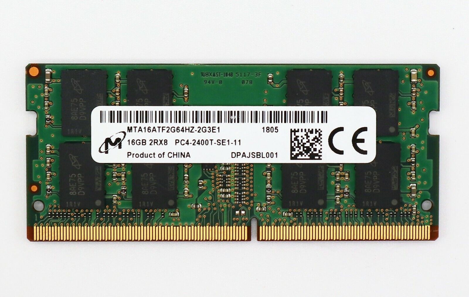 Micron 32GB (2x16GB) DDR4 2400MHz Laptop PC4-19200 SODIMM MTA16ATF2G64HZ-2G3E1