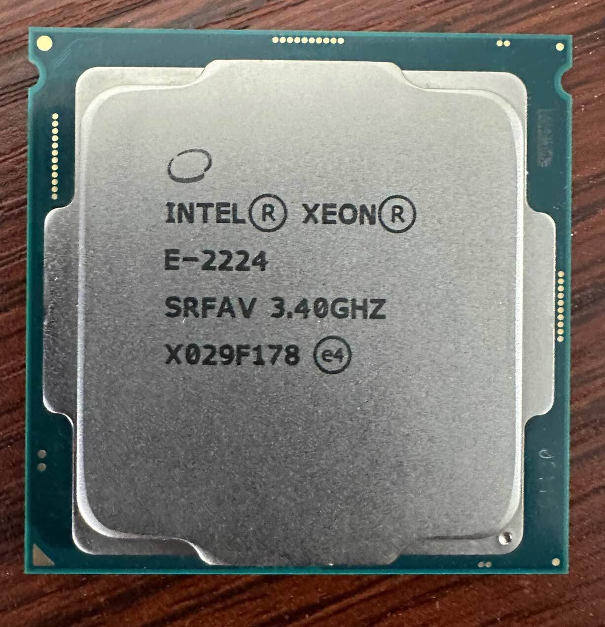 Intel Xeon e-2224g CPU 3.5-4.7GHz Turbo 4c/4t LGA 1151 Coffee Lake 71w processor