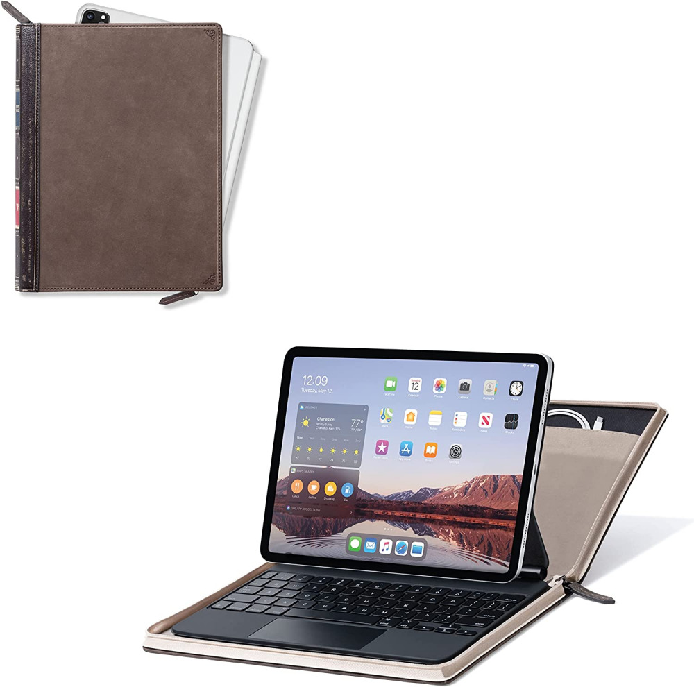 Twelve South BookBook Vol 2 for 11-inch iPad Pro, M1 | Vintage Brown 