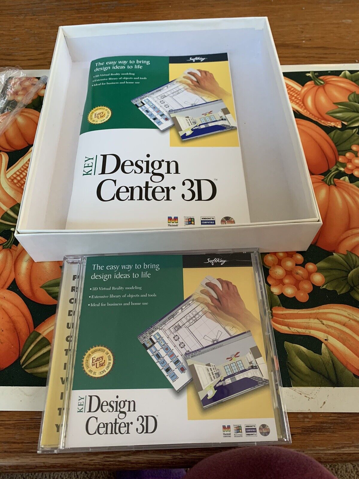 KEY DESIGN CENTER 3-D 3D - WINDOWS PC / APPLE MAC CD 1997 New Open Box