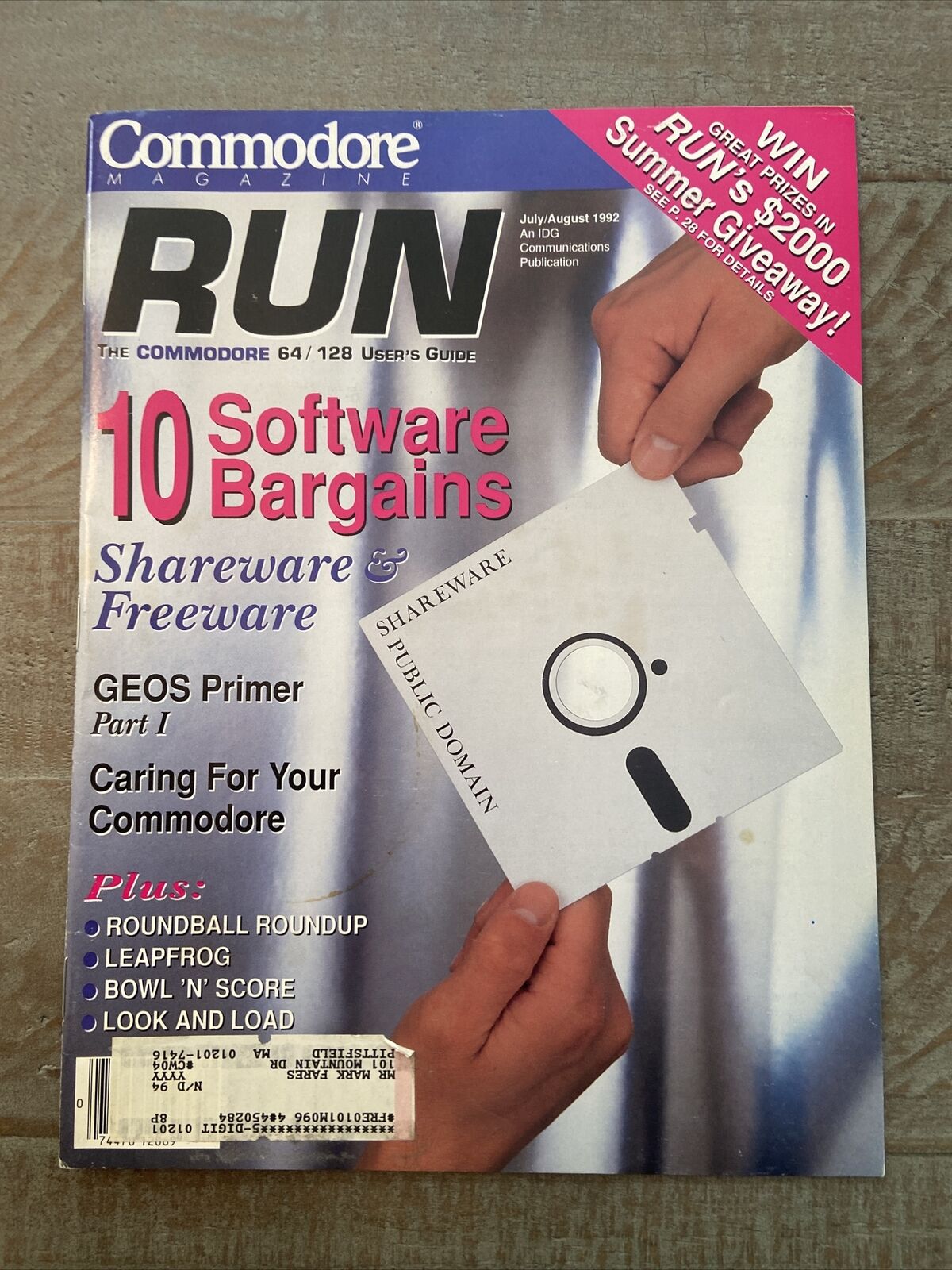 VTG RUN the Commodore C 64 C128 Shareware & Freeware Catalog July August 1992
