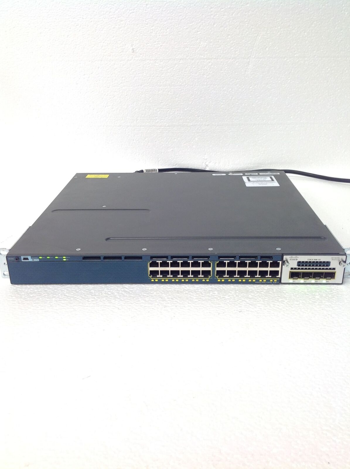 Cisco Catalyst 3560-X WS-C3560X-24P-L PoE Gigabit Switch w/ C3KX-NM-1G/RackEars