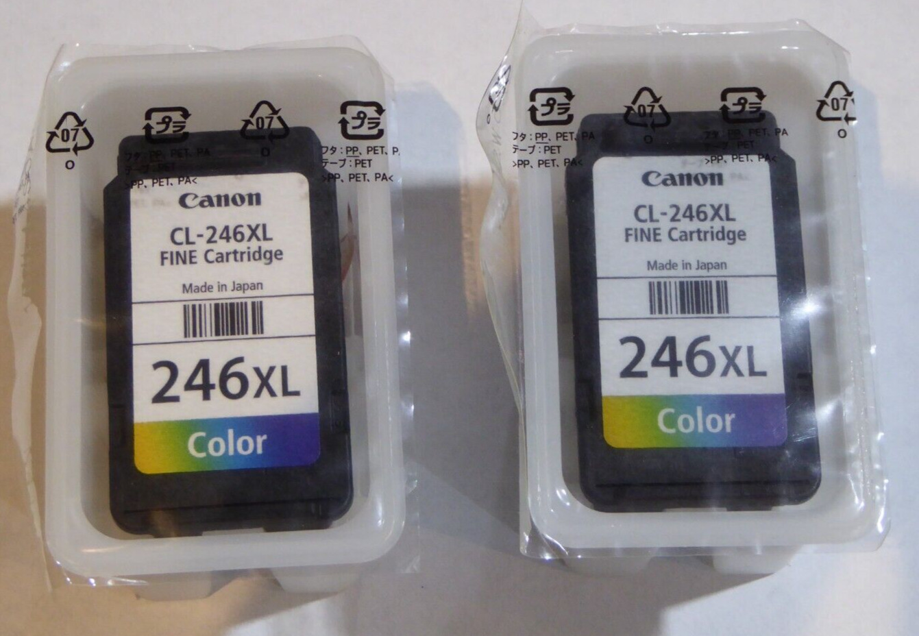 NEW Genuine Canon CL-246XL SEALED LOT OF TWO CARTRIDGES