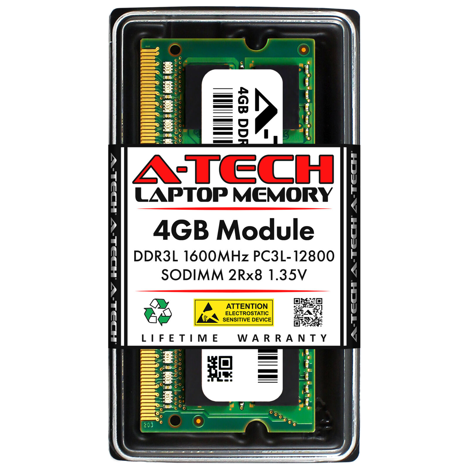 4GB DDR3L-1600 2Rx8 SODIMM (DELL SNPFYHV1C/4G A6994452 Equivalent) Memory RAM