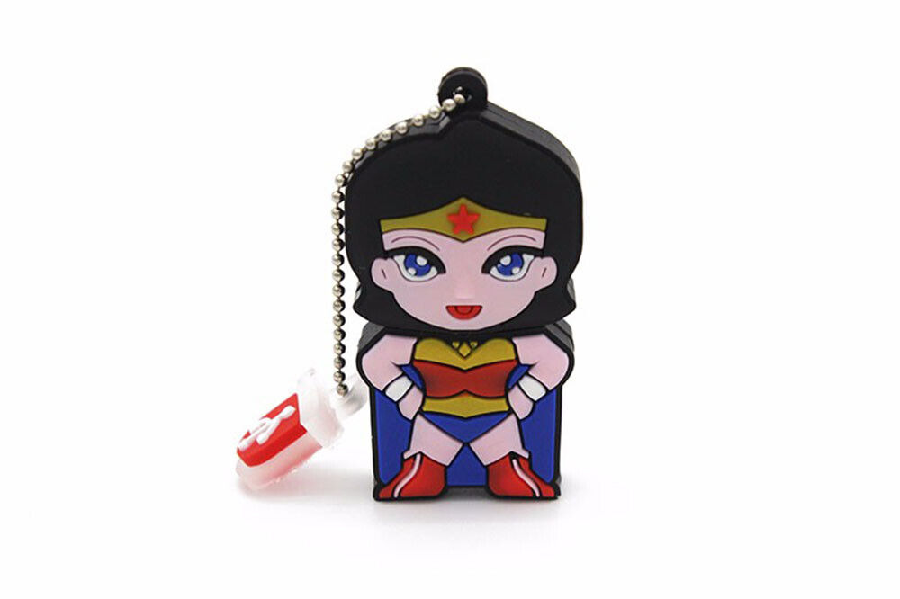 2.0 16gb 32gb 64gb 128gb Wonder Woman Super Hero USB Flash Thumb Drive USA Ship