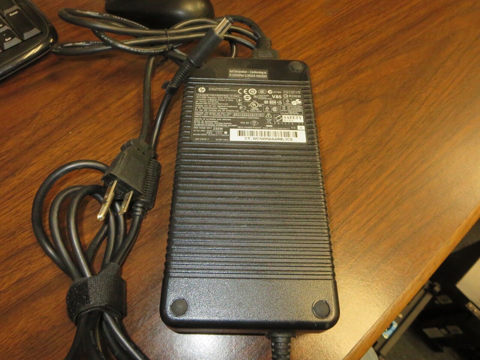 Original HP 230W AC Adapter HSTNN-DA12 19.5V 11.8A ZBook 17 17 G2 Workstation