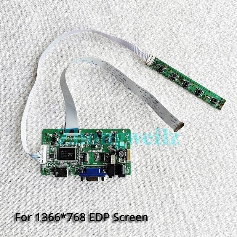 For N156BGE-EB1/EB2 EDP 30Pin Screen 1366x768 HDMI+VGA Controller Drive Card Kit
