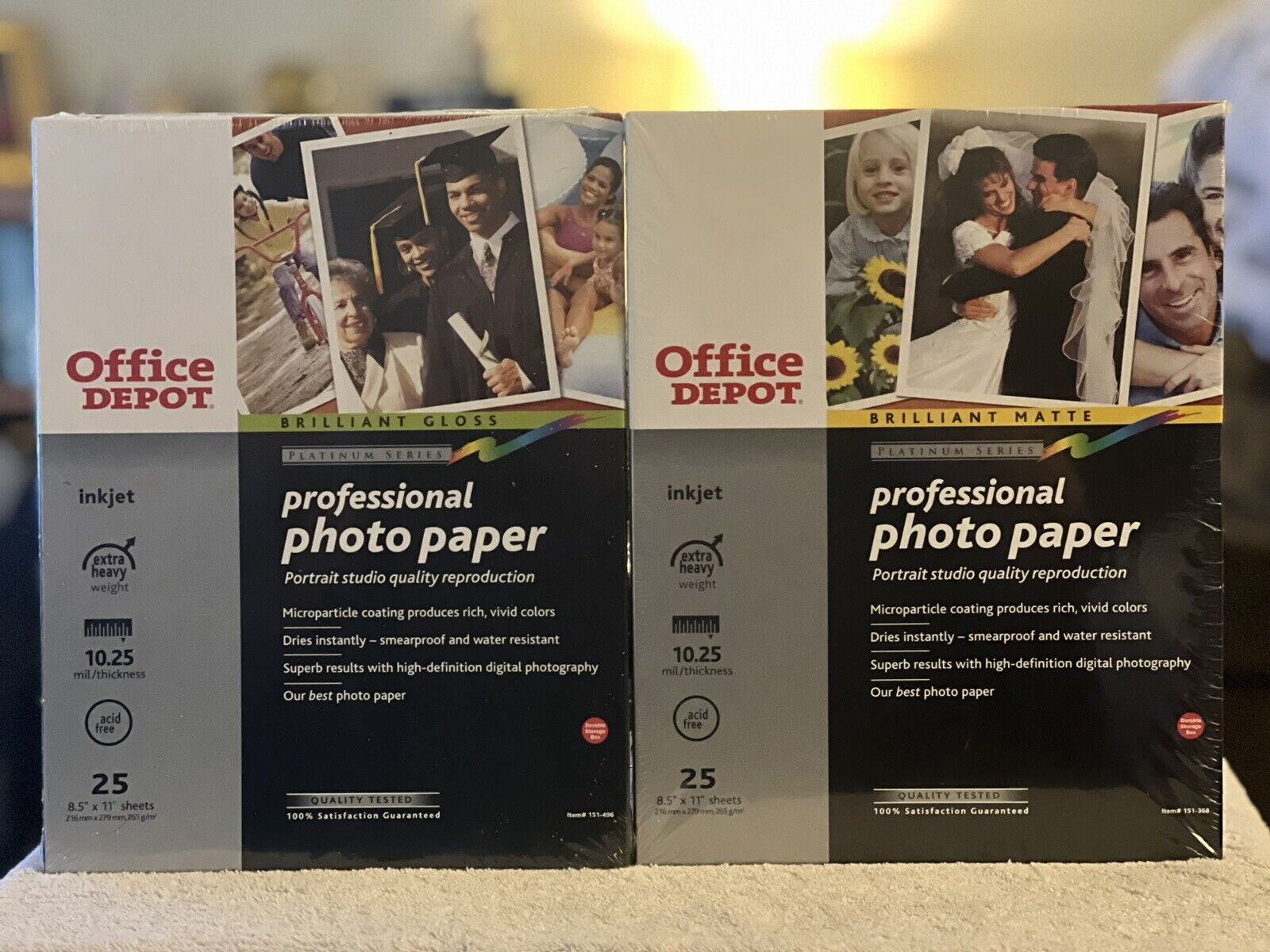 Photo Paper Brilliant Matte Office Depot Professional Platinum Series 50 Sheets