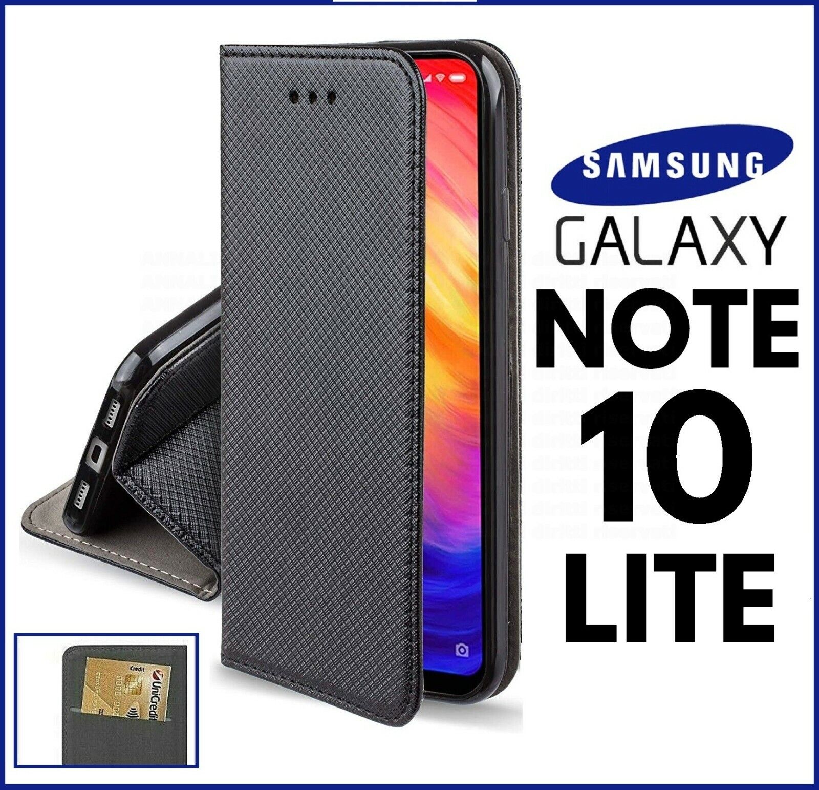Case IN Wallet Book for SAMSUNG GALAXY NOTE 10 LITE Cover Flip IN Leather