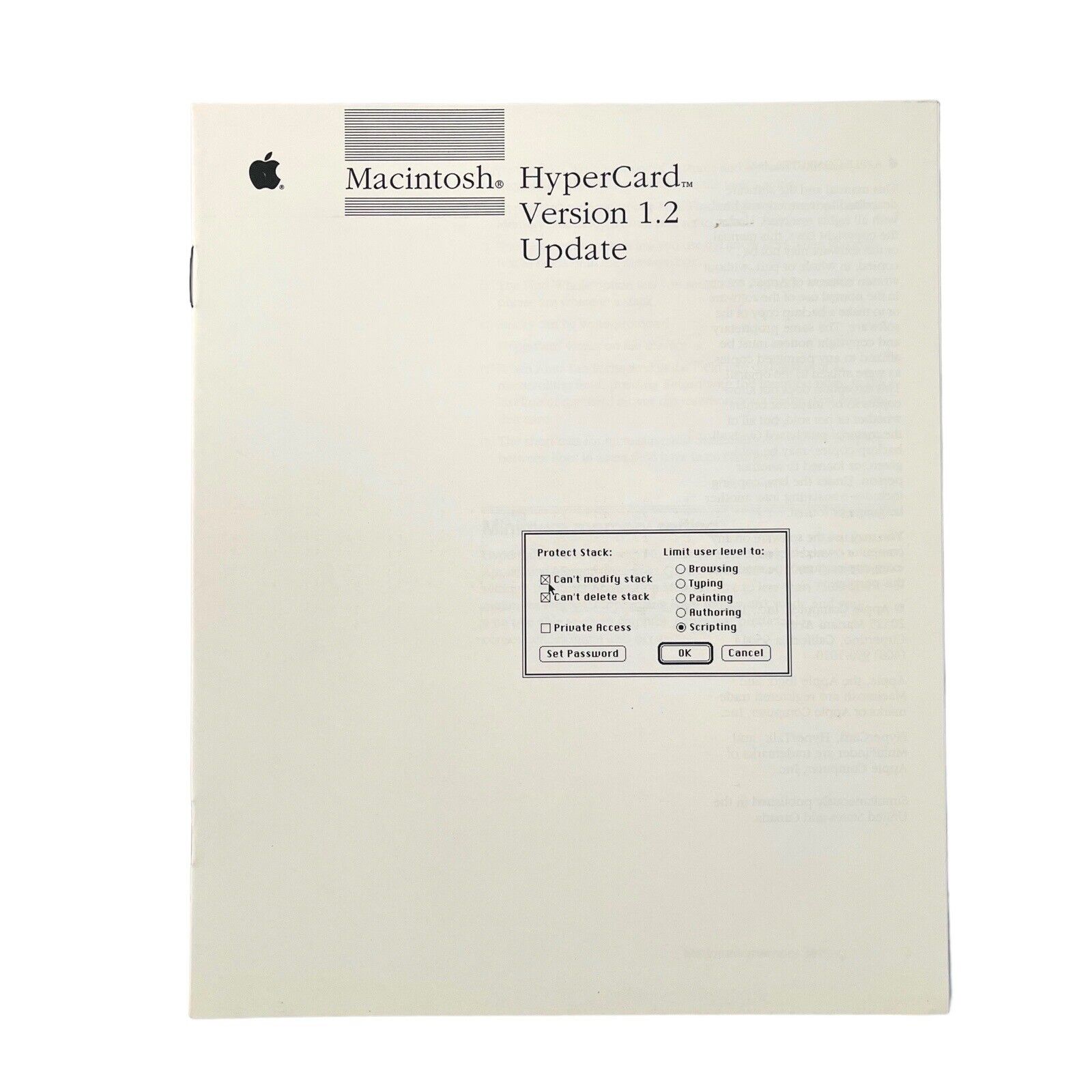 Apple Macintosh HyperCard User\'s Guide Manual VTG 1988 ...