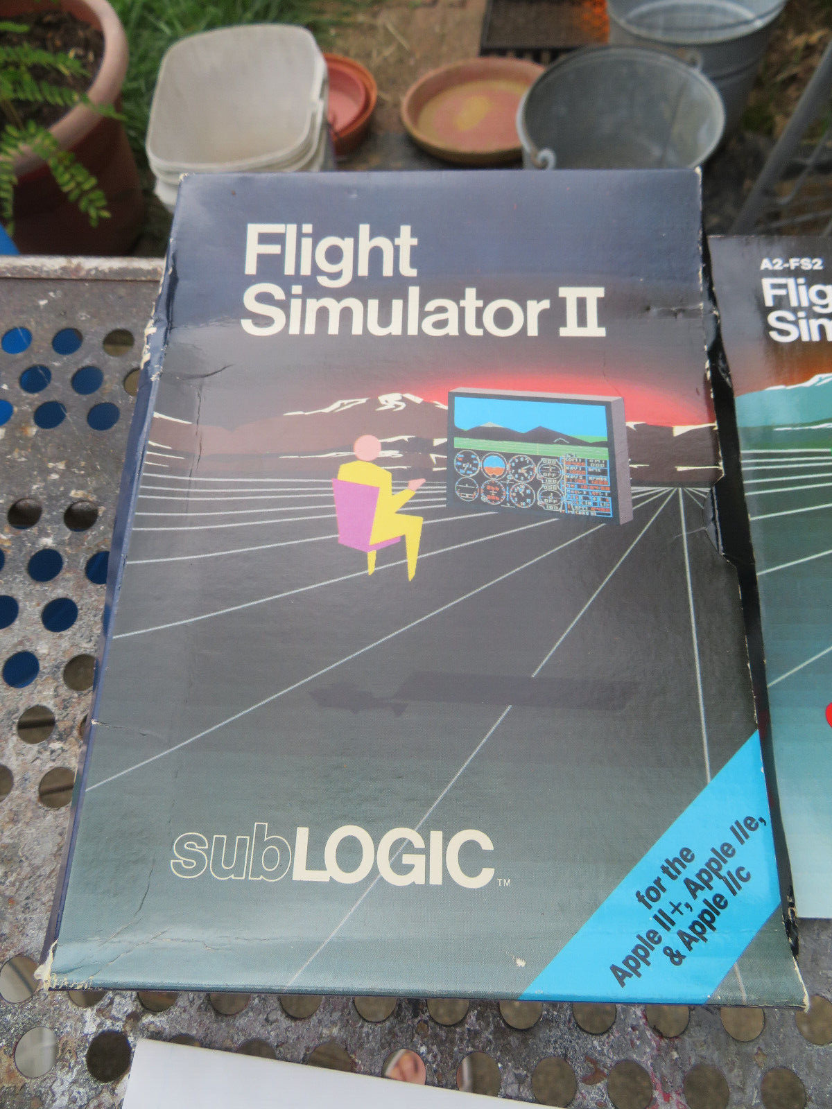 Vintage Apple II IIe Software A2-FS2 SubLogic FLIGHT SIMULATOR II 1983 Disk