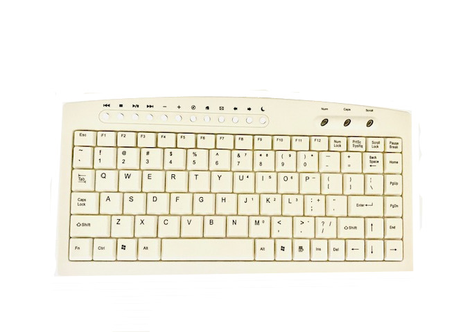 Super-Core Mini & Multimedia Keyboard W9828, NIB, Beige, Wired