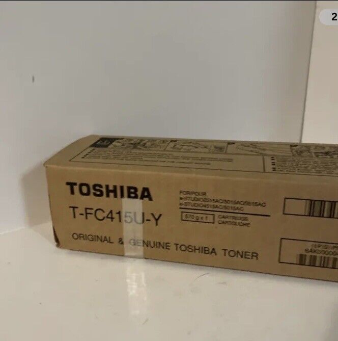 Toshiba T-FC415U-Y Print YELLOW Toner Cartridge - Brand New / Sealed / Genuine
