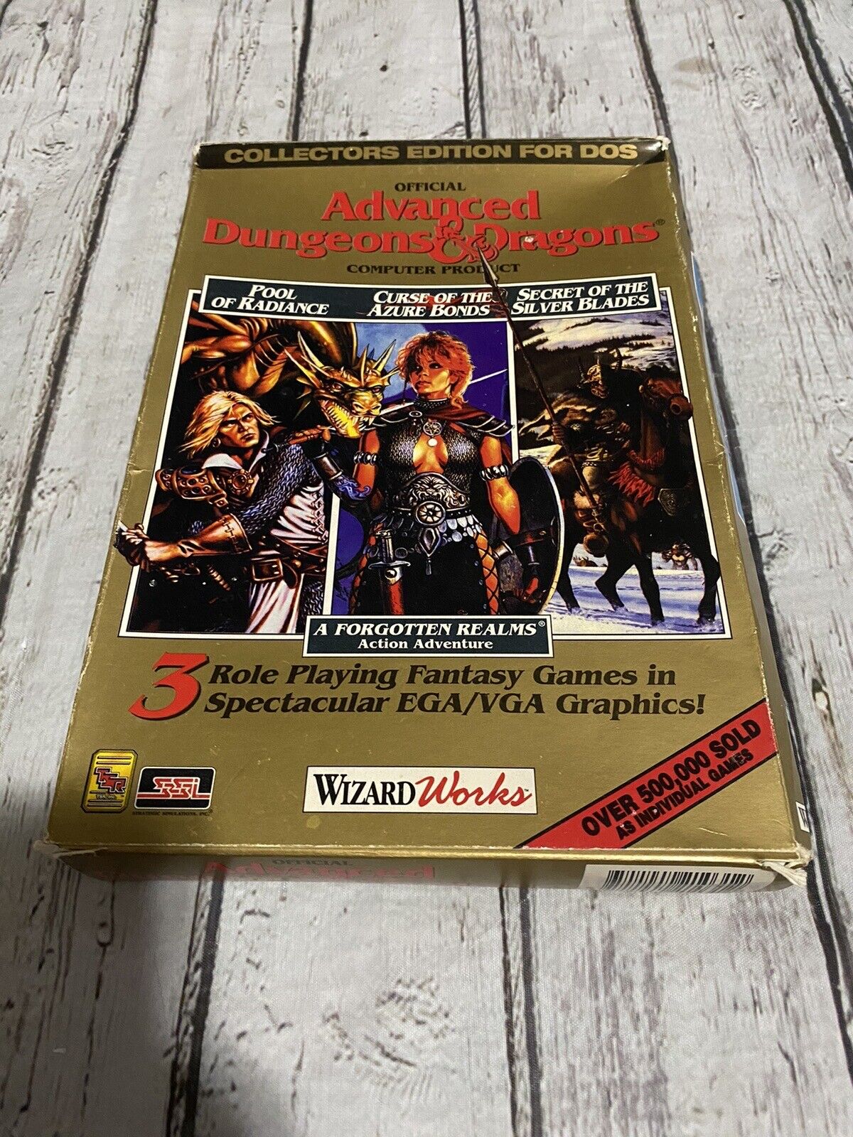 Advanced Dungeons & Dragons- Collectors Editions for DOS- CIB- Box Damage