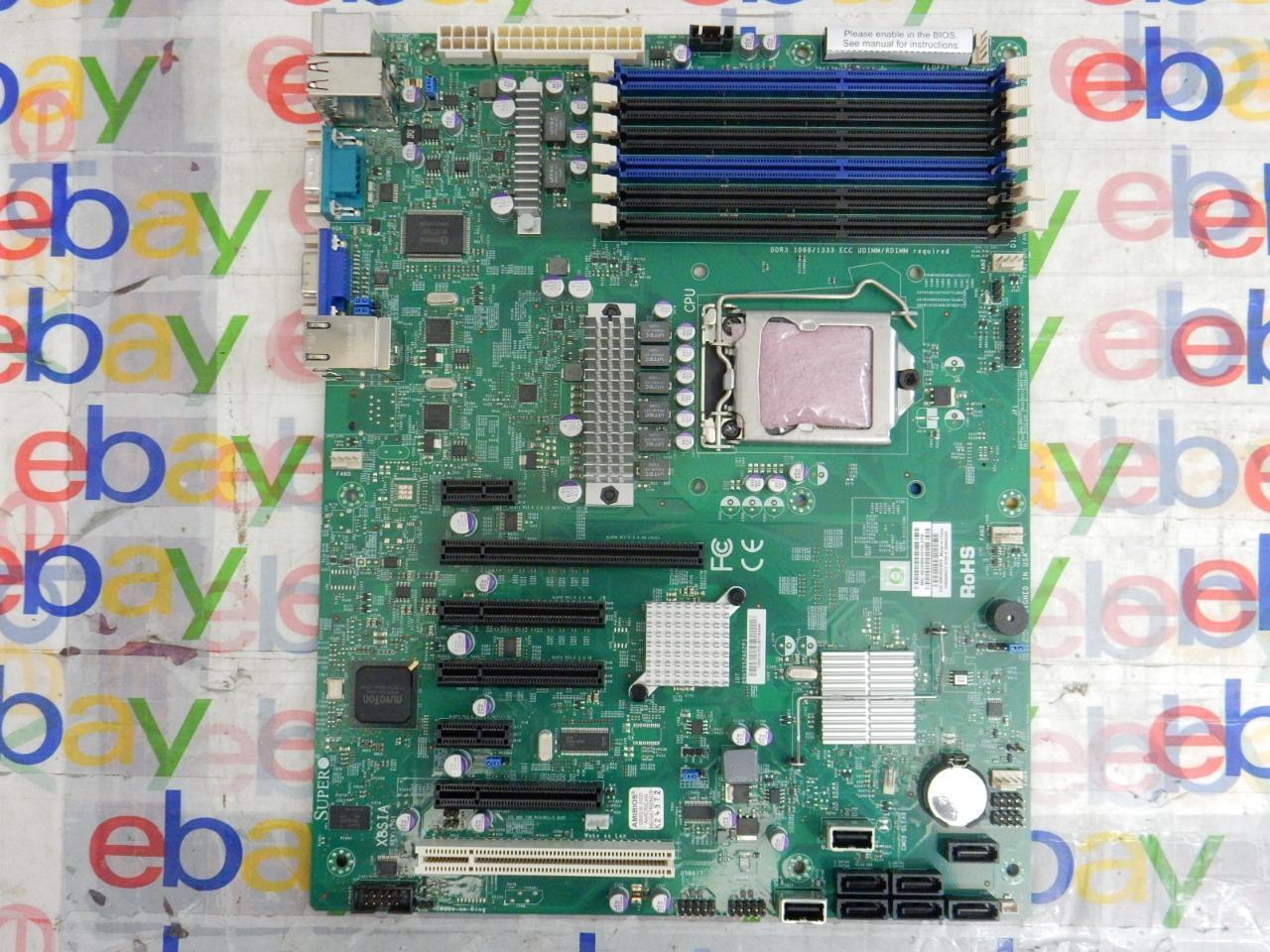 SuperMicro X8SIA DDR3 1156 Intel ATX Server Motherboard - TESTED