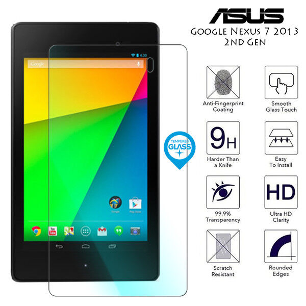 For Asus Google Nexus 7 2013 2nd Gen Tab Genuine Tempered Glass Screen Protector