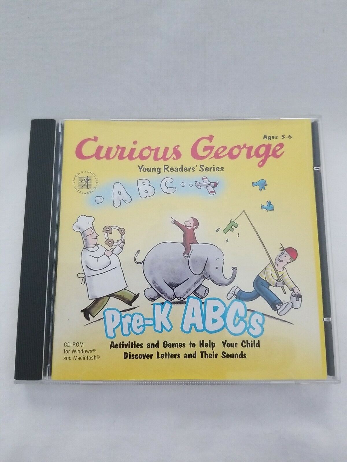 Curious George Pre-K ABC\'s (CD-Rom 2000) Simon& Schuster (Windows and Mac)