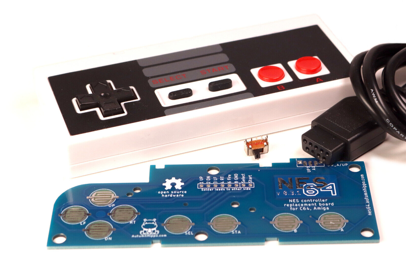 NES64 - Nintendo NES controller kit for Commodore 64 C64 / Amiga