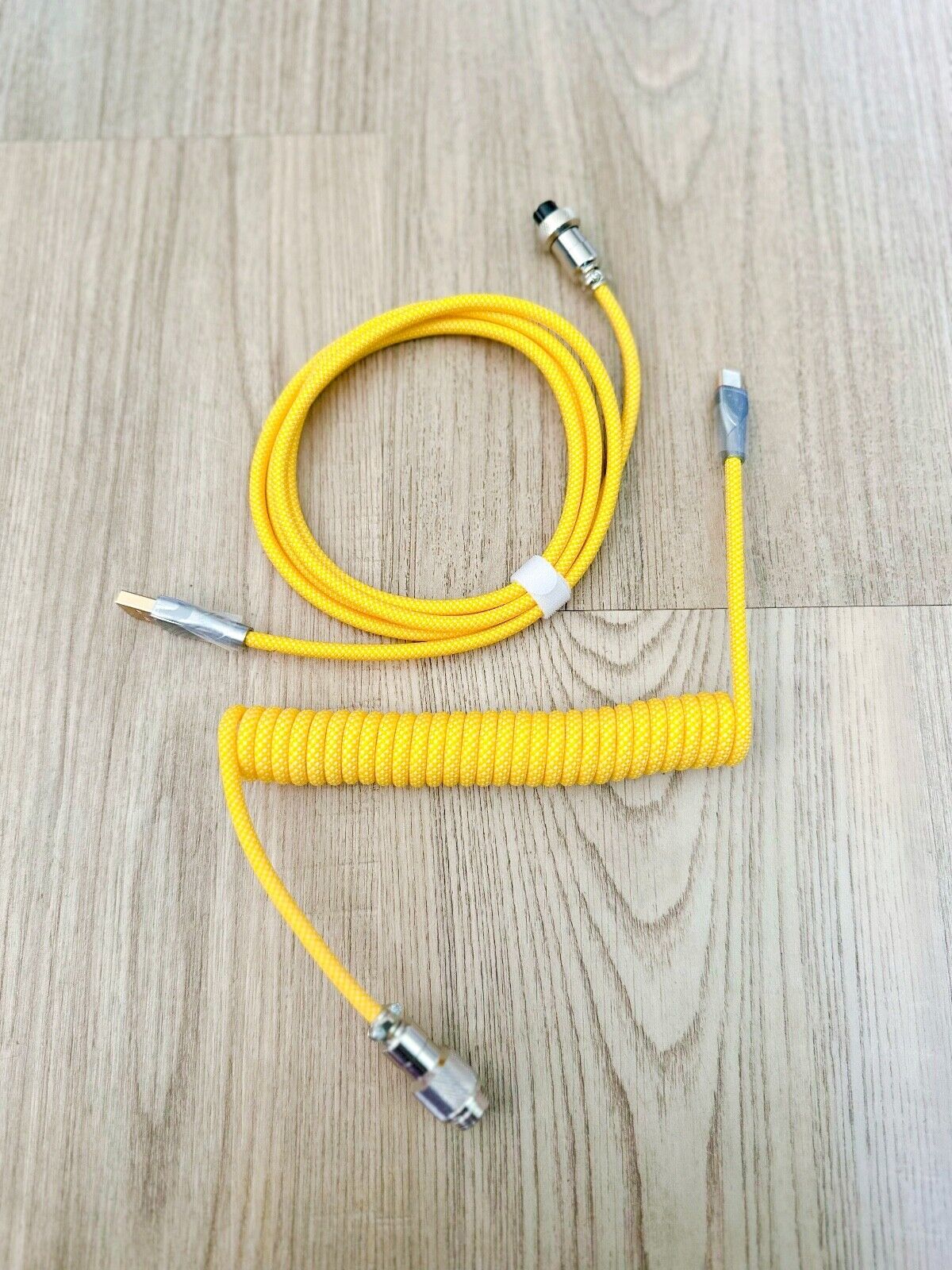 Custom Coiled Aviator Cable USB-C Mechanical PC Gaming Keyboard Cable