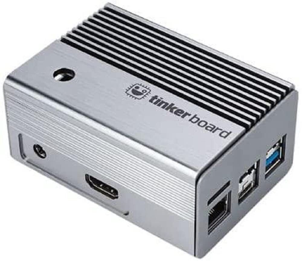 ASUS Tinker 2 Fanless Aluminium Case, 2 x USB, 1 x MIPI DSI 22-pin, 1 x RJ45 Eth