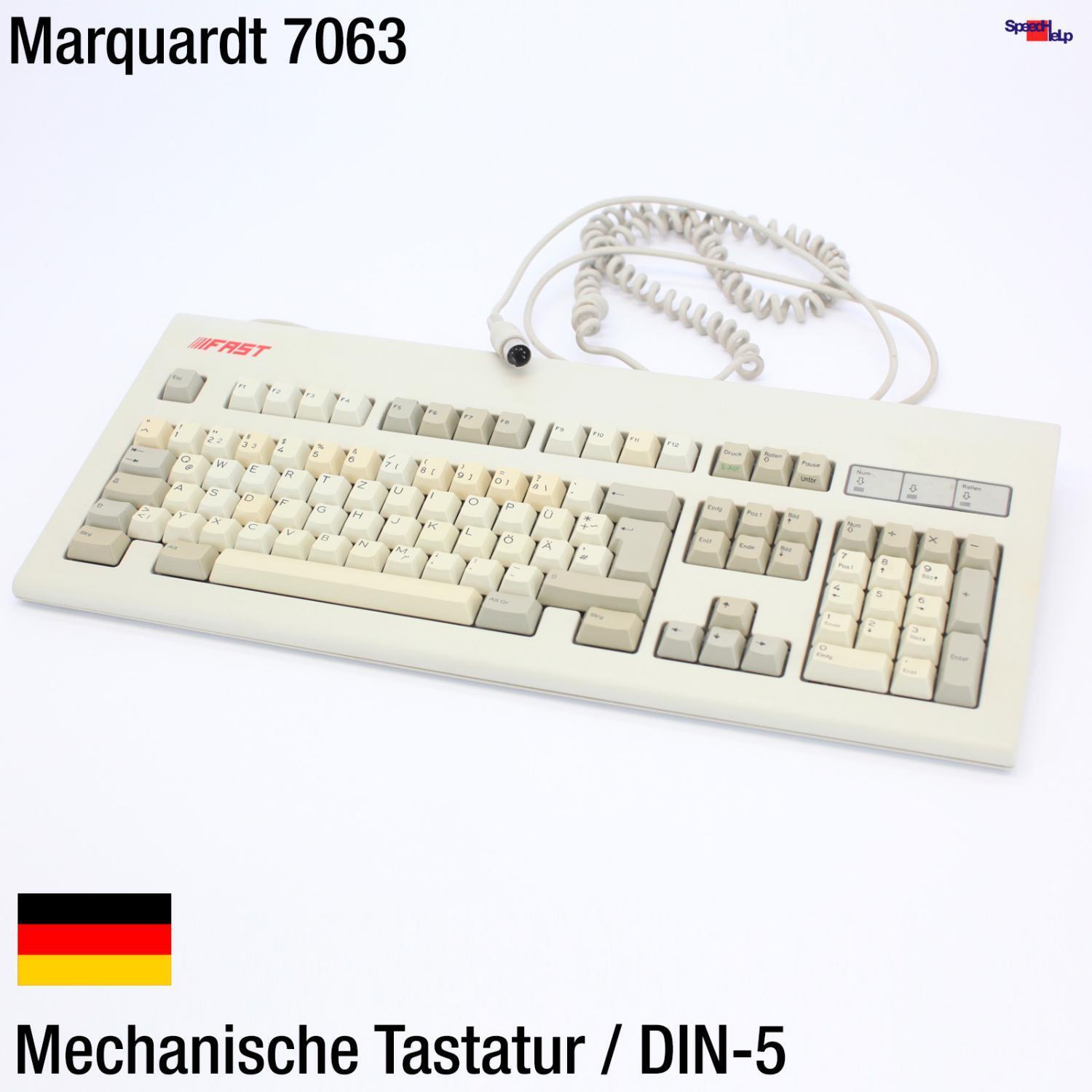 Fast Marquardt 7063.1230 At DIN-5 DIN5 Keyboard Mechanical Retro Old