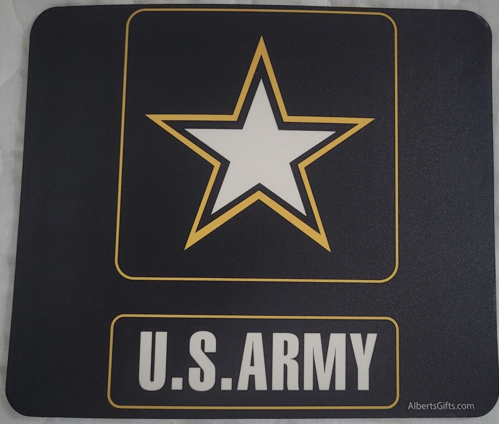 US ARMY STAR INSIGNIA COMPUTER MOUSE PAD MAT - BRAND NEW - 