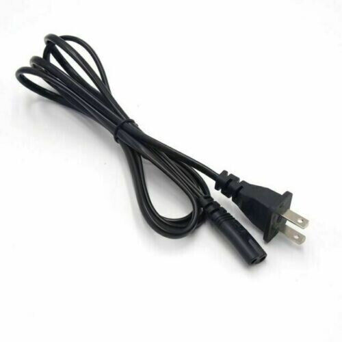 US 2 Prong 2 Pin AC Power Cord Cable Charge Adapter for PC Laptop PS3 PS4 TV