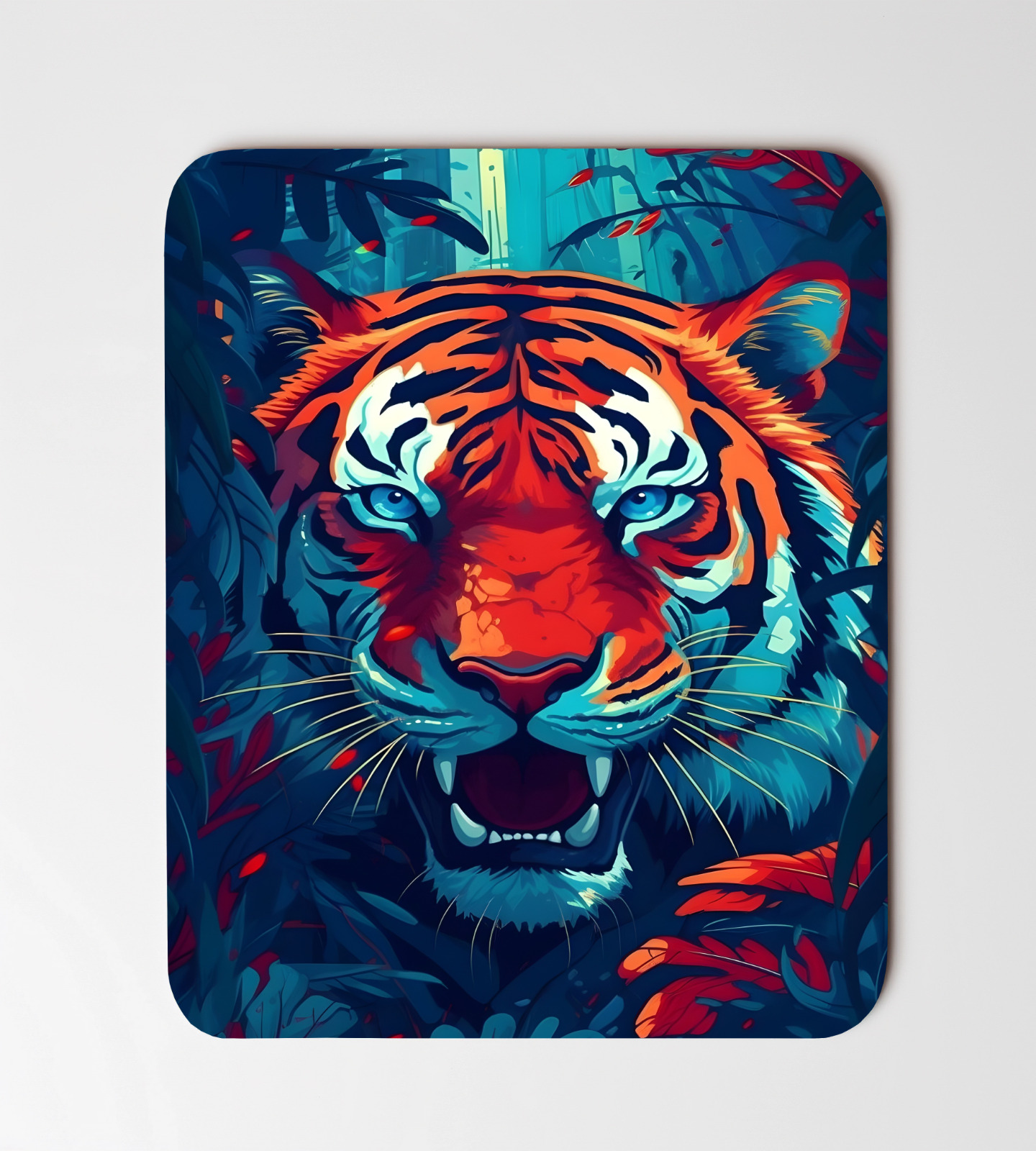 Ferocious Tiger In The Jungle Mouse Pad 8\