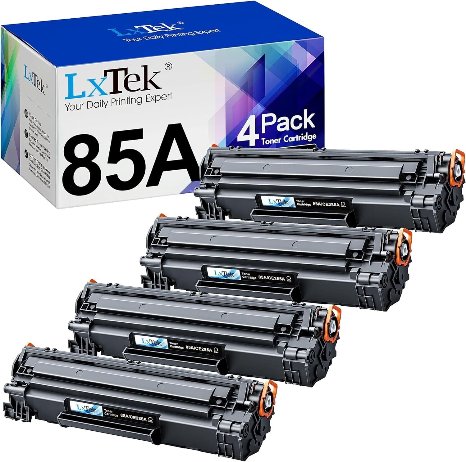 LxTek Compatible Toner Cartridge Replacement for HP 85A CE285A to use w/Laserjet