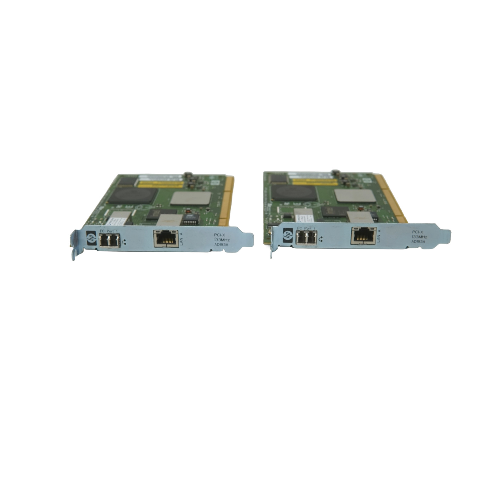 HP PCI-X 4 Gb Fiber Channel and 1-1000BT Adaptor (lot of 2)