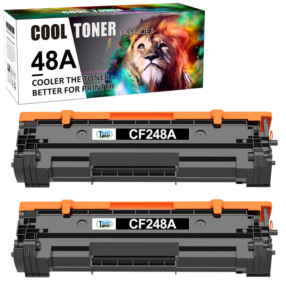 2x CF248A Toner Cartridge Compatible For HP 48A Laserjet Pro M15W MFP M29W M28W