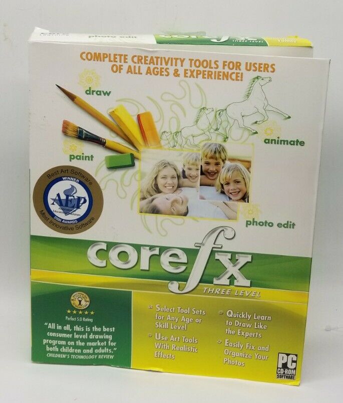 NEW Core Learning Core FX Three Level  Art Software PC CD ROM Software