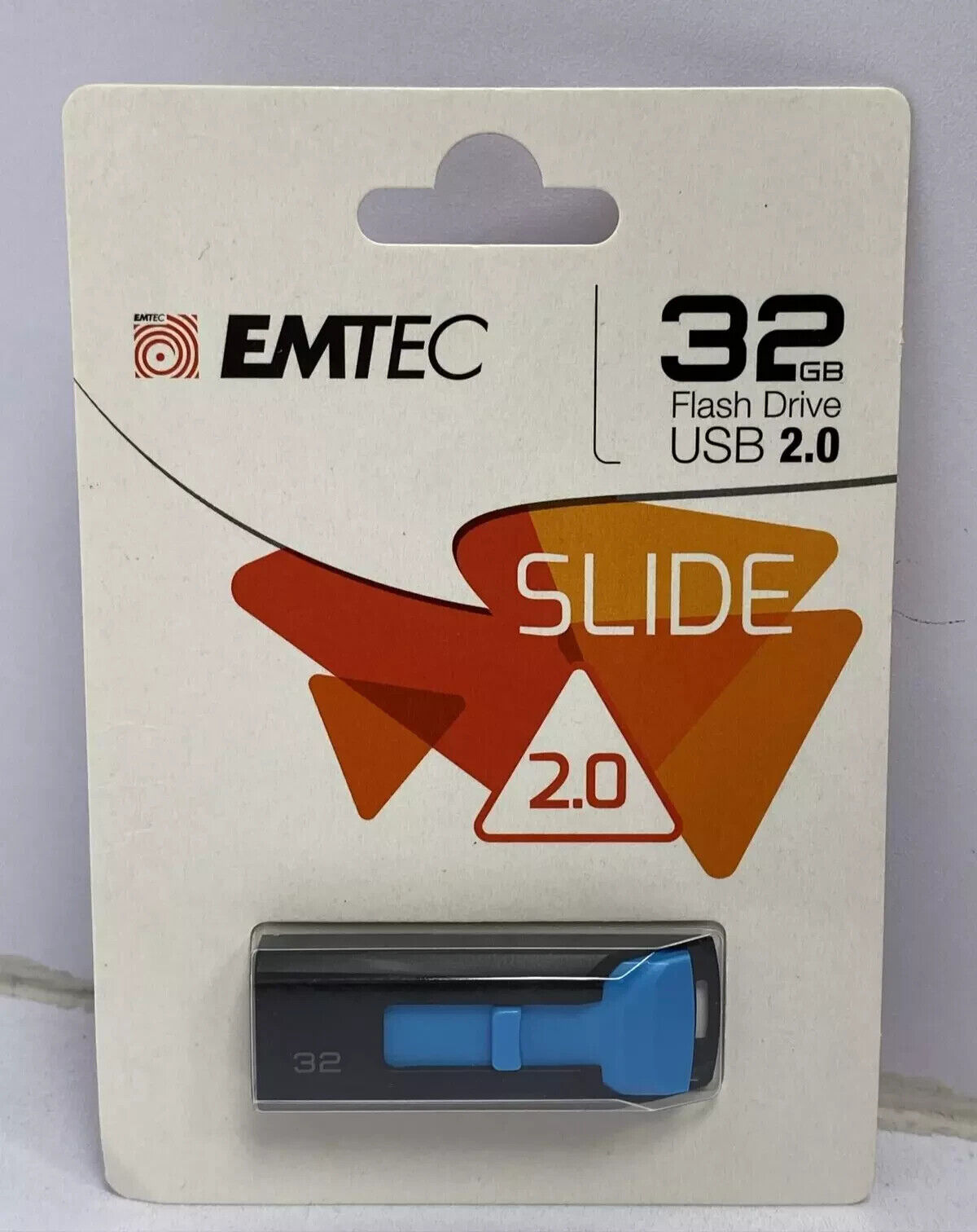 EMTEC Slide 32GB USB 2.0 Flash Drive brand new in package USA made