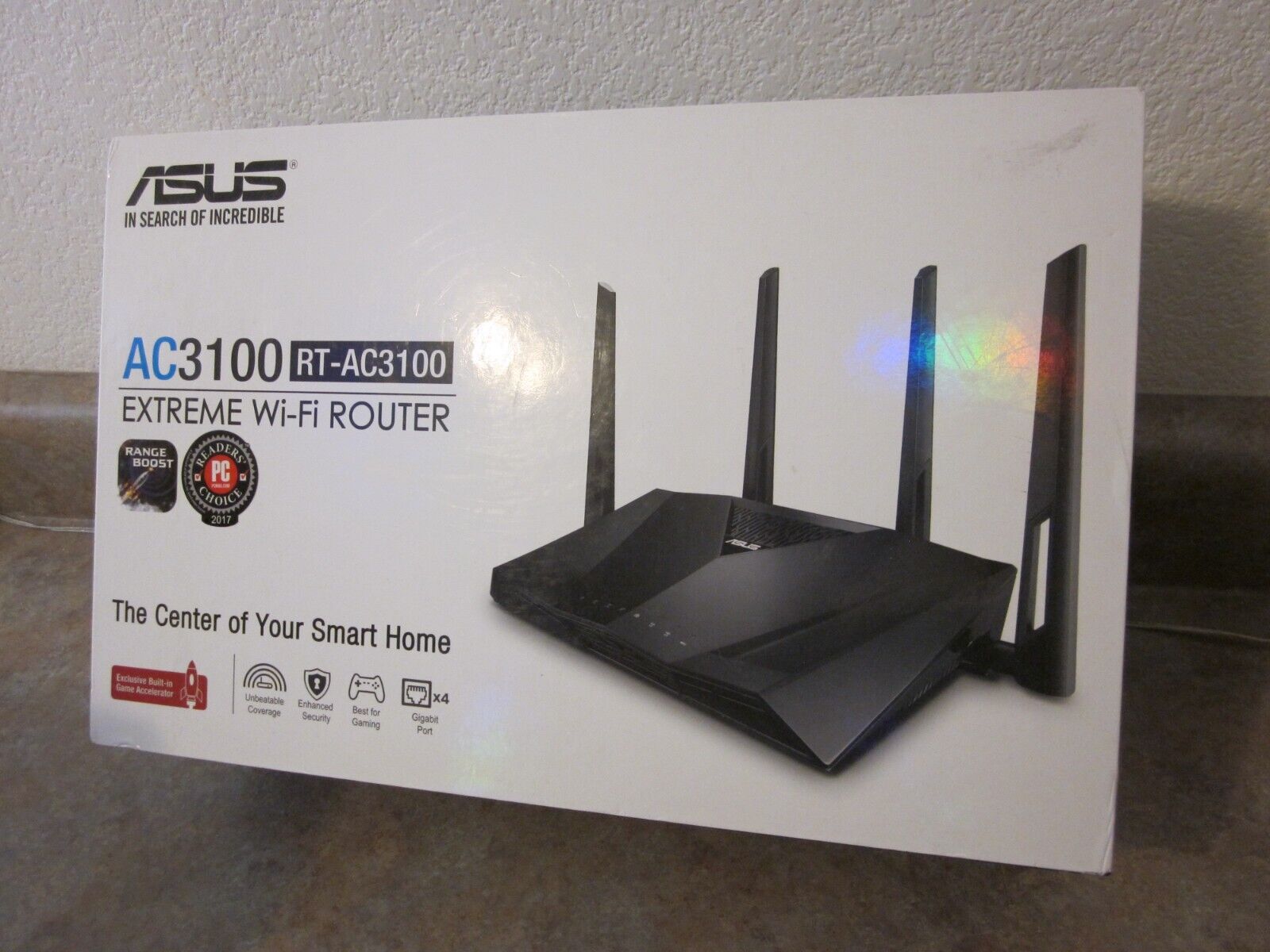 ASUS AC3100 RT-AC3100 Dual-Band Wi-Fi 8 Port Gigabit Router EUC